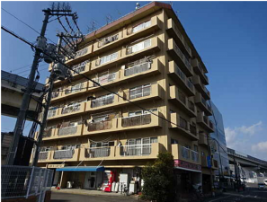 広島市南区大州、マンションの外観画像です