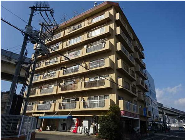 広島市南区大州、マンションの外観画像です