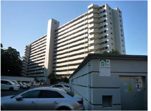 広島市南区元宇品町、マンションの外観画像です