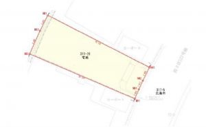広島市西区己斐大迫、土地の間取り画像です