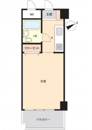 広島市中区光南、収益物件/マンションの間取り画像です