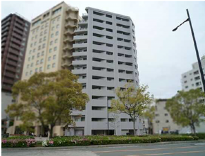 広島市中区田中町、マンションの外観画像です