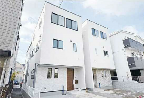 広島市南区宇品神田、新築一戸建ての外観画像です