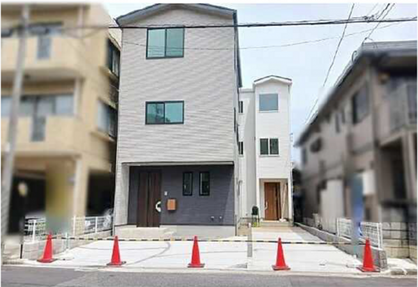 広島市南区宇品御幸、新築一戸建ての外観画像です