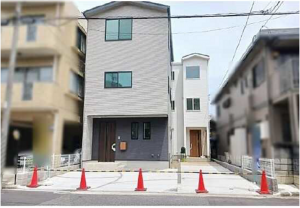 広島市南区宇品御幸、新築一戸建ての外観画像です