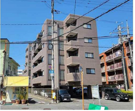 広島市東区戸坂出江、マンションの外観画像です