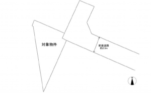 広島市西区井口、土地の間取り画像です