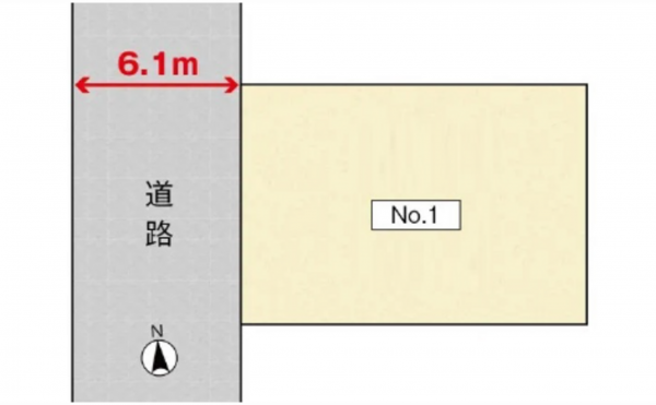 広島市南区宇品御幸、土地の間取り画像です