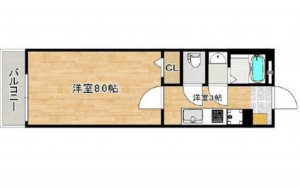 広島市東区矢賀新町、収益物件/マンションの間取り画像です