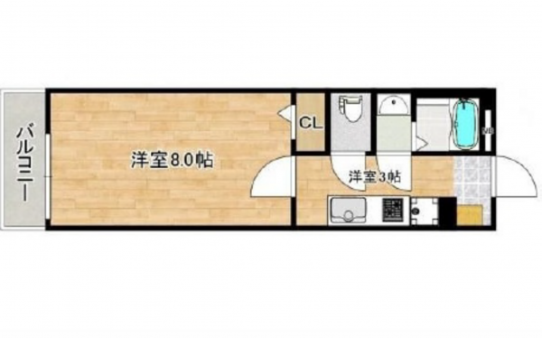 広島市東区矢賀新町、収益物件/マンションの間取り画像です