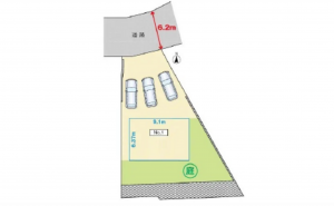 広島市西区己斐上、土地の間取り画像です