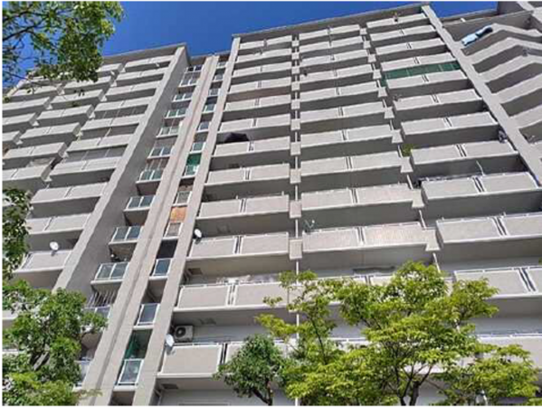 広島市南区元宇品町、マンションの外観画像です