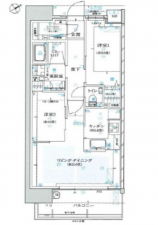 広島市南区大須賀町、マンションの間取り画像です