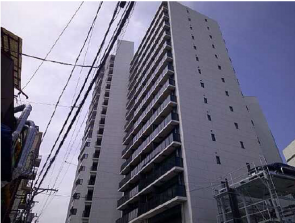 広島市南区大須賀町、マンションの外観画像です