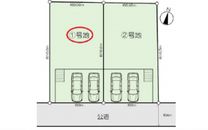 広島市西区己斐中、土地の間取り画像です