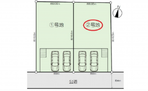 広島市西区己斐中、土地の間取り画像です