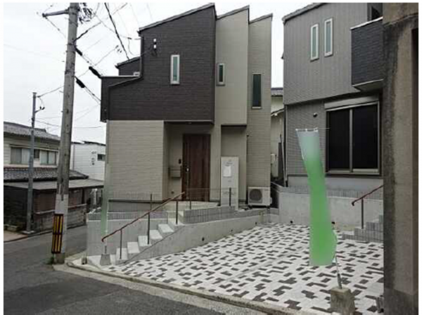 広島市南区青崎、新築一戸建ての外観画像です