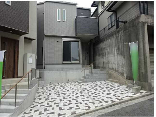 広島市南区青崎、新築一戸建ての外観画像です