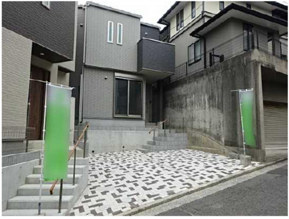 広島市南区青崎、新築一戸建ての外観画像です