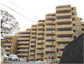 広島市東区戸坂くるめ木、マンションの外観画像です
