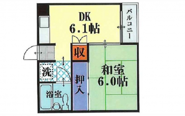 広島市南区大州、収益物件/ビルの間取り画像です