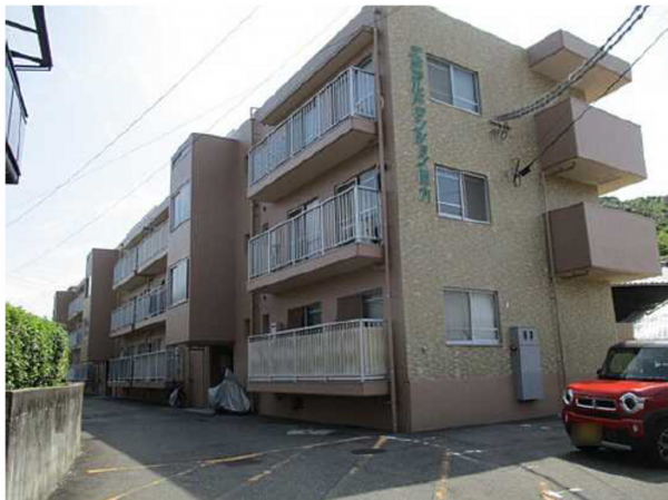 広島市西区田方、マンションの外観画像です