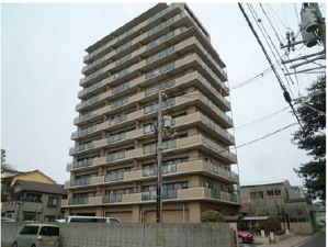 広島市中区江波南、マンションの外観画像です