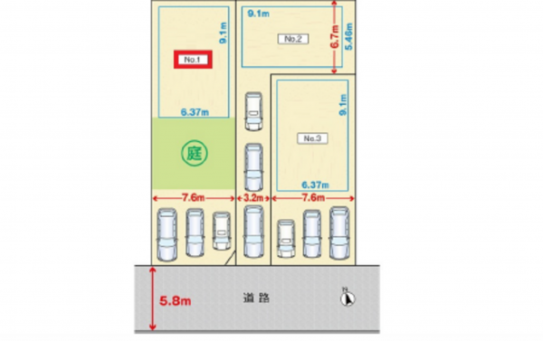 広島市中区光南、土地の間取り画像です
