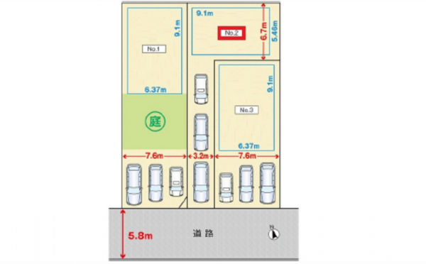 広島市中区光南、土地の間取り画像です