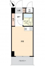広島市西区南観音、収益物件/マンションの間取り画像です