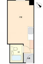 広島市中区十日市町、マンションの間取り画像です