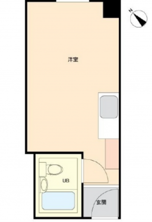 広島市中区十日市町、マンションの間取り画像です