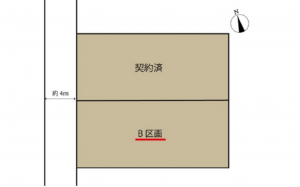 広島市東区上温品、土地の間取り画像です