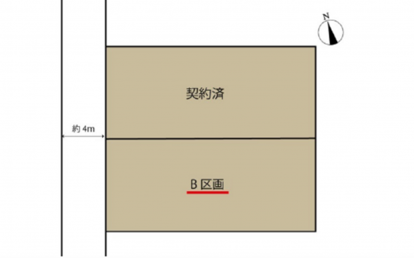広島市東区上温品、土地の間取り画像です