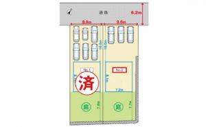 広島市西区己斐上、土地の間取り画像です