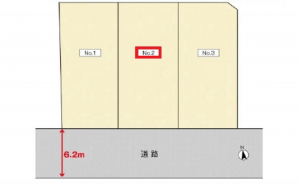 広島市西区井口台、土地の間取り画像です