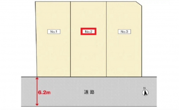 広島市西区井口台、土地の間取り画像です