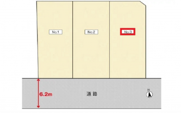 広島市西区井口台、土地の間取り画像です
