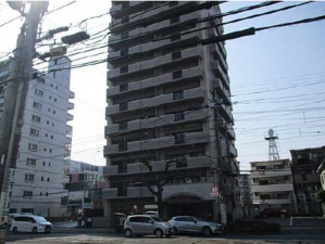 広島市西区観音町、マンションの外観画像です