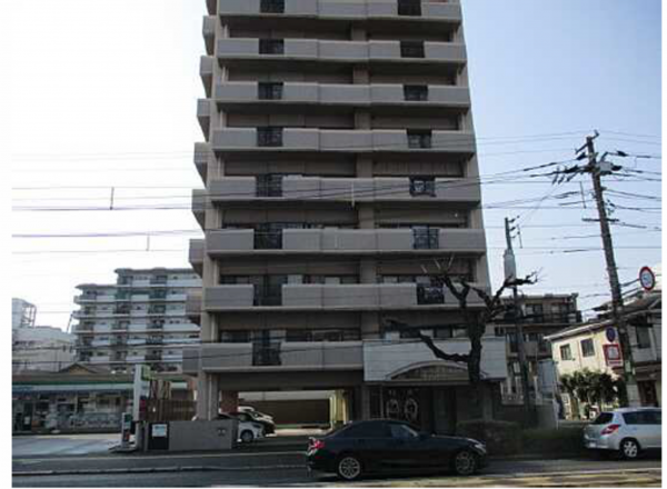 広島市西区観音町、マンションの外観画像です