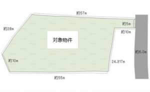 広島市西区高須、土地の間取り画像です