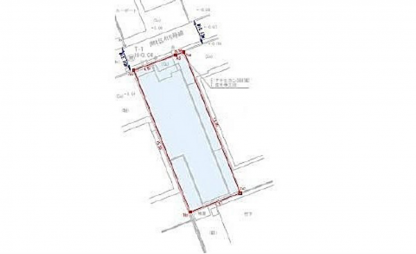 広島市南区皆実町、土地の間取り画像です