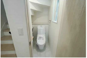 広島市南区向洋本町、新築一戸建てのトイレ画像です