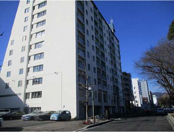 広島市西区東観音町、マンションの外観画像です