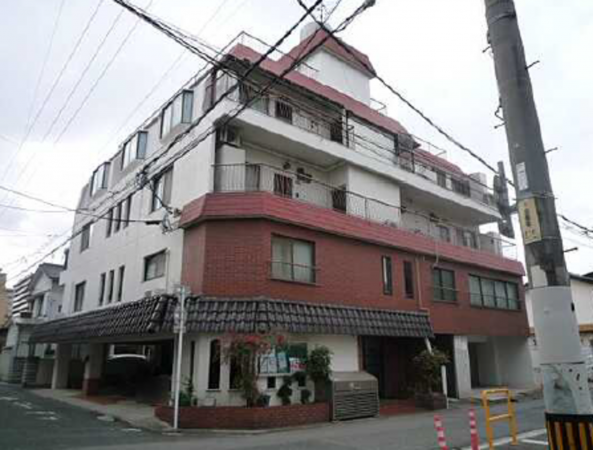 広島市南区宇品御幸、マンションの外観画像です