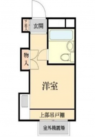 広島市東区光町、マンションの間取り画像です