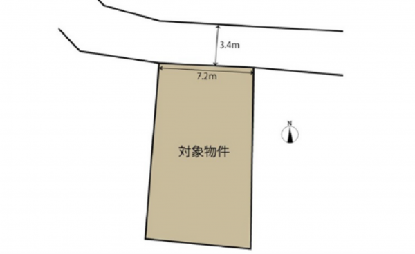 広島市西区己斐大迫、土地の間取り画像です