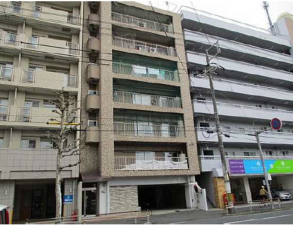 広島市西区庚午中、マンションの外観画像です