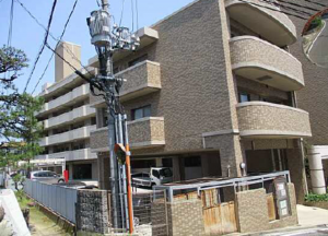 広島市西区古江上、マンションの外観画像です