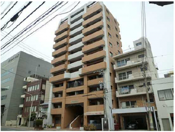 広島市中区宝町、マンションの外観画像です
